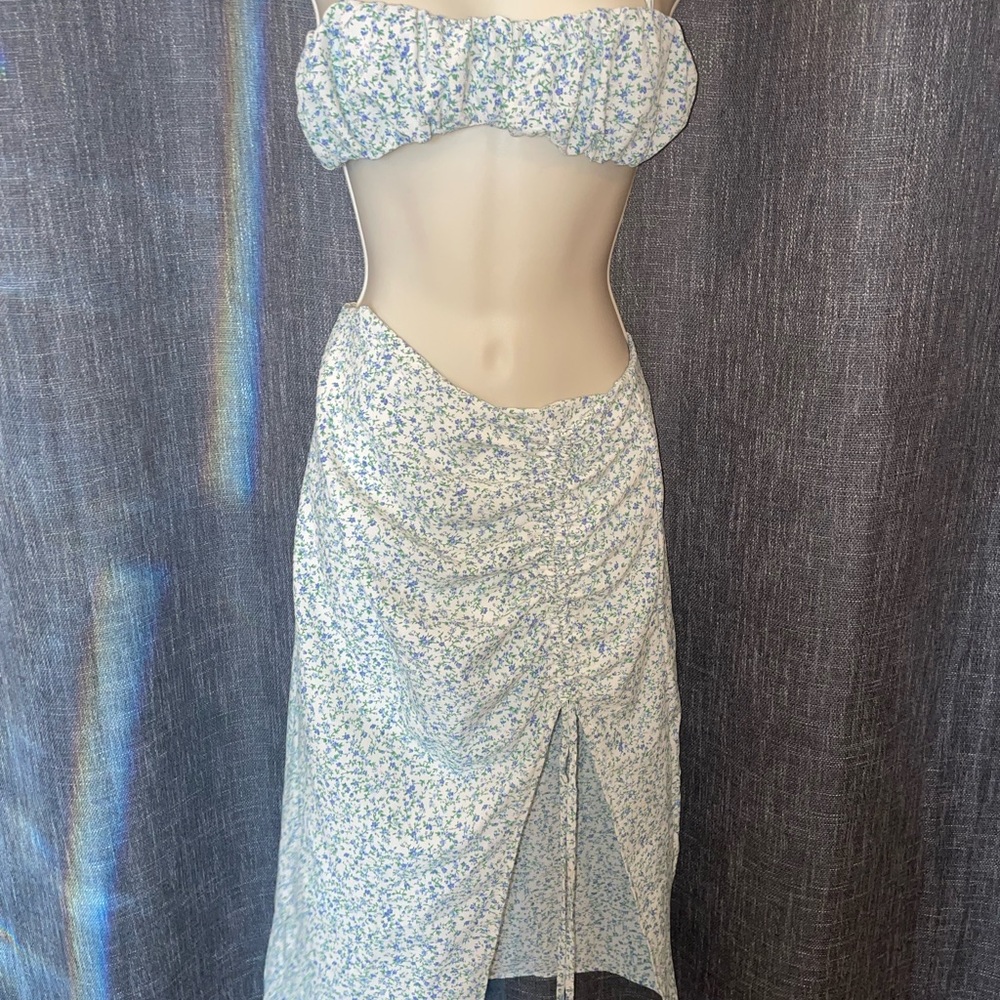 Floral Two-Piece Set with Skirt and Top